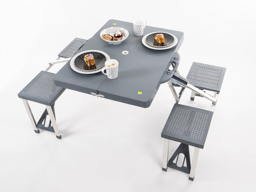 MCCAM Mc Camping Picknick-Tischgruppe für 4 Personen - 85 x 65cm
