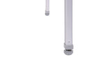 Camping-Tisch mit Bambusplatte - 100 x 65 x 42/65 cm