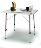 Campingtisch EIK 120x60 mit Stahlgestell,höhenverstellbar, MDF-Platte