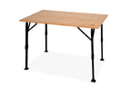Bambus-Tisch GLENDALE 100, 100x65x43-70cm, Bambus+Aluminium