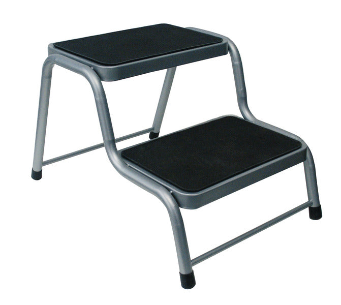 Doppeltrittstufe Stahl, Höhe 38cm