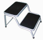 Doppeltrittstufe Stahl - Höhe 38 cm