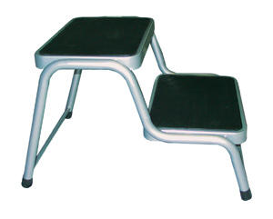 Doppeltrittstufe Stahl - Höhe 38 cm