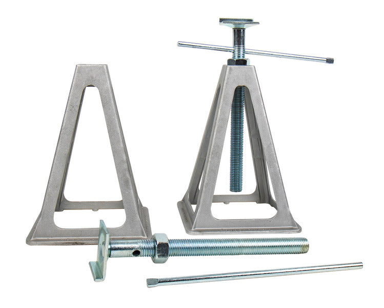 Wohnwage stützbock Aluminium - 2 Stück, Höhe 28-43 cm