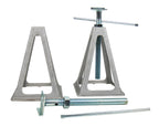 Wohnwage stützbock Aluminium - 2 Stück, Höhe 28-43 cm