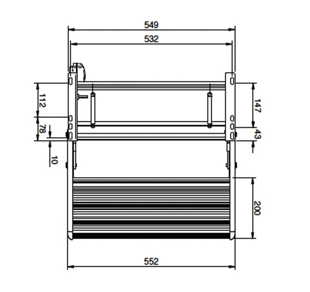 Manuelle Trittstufe Single Step V10