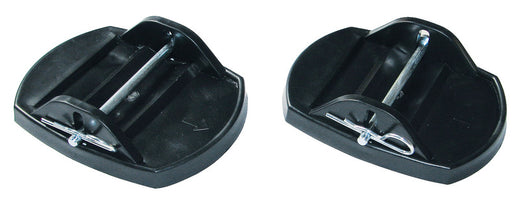 Carbest Stützplatten-Set für Kurbelstützen - Schwarz - 4er Set