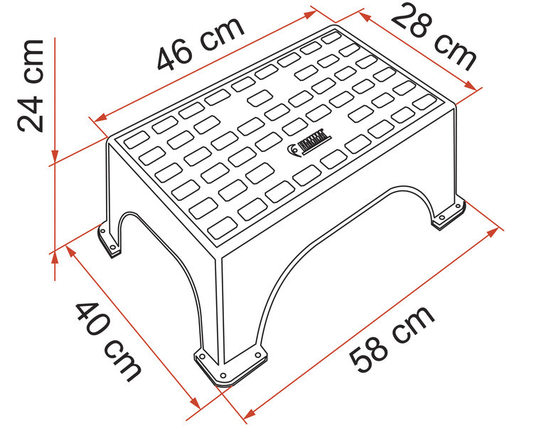 Kunststoff-Einstiegstufe Step Magnum