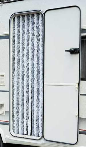Arisol Flauschvorhang 56x185 braun/beige für Caravantüren