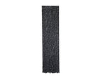Carbest Chenille-Flauschvorhang - 56 x 185 cm - Schwarz / Grau