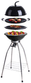 Woki Gasgrillset 50 mbar mit Rost, Wok, Grillplatte & Deckel
