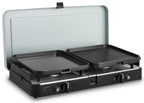 2-Cook 3 ProDeluxe 2-Flamm-Kocher 50mbar, Piezo, 2 Grillplatten