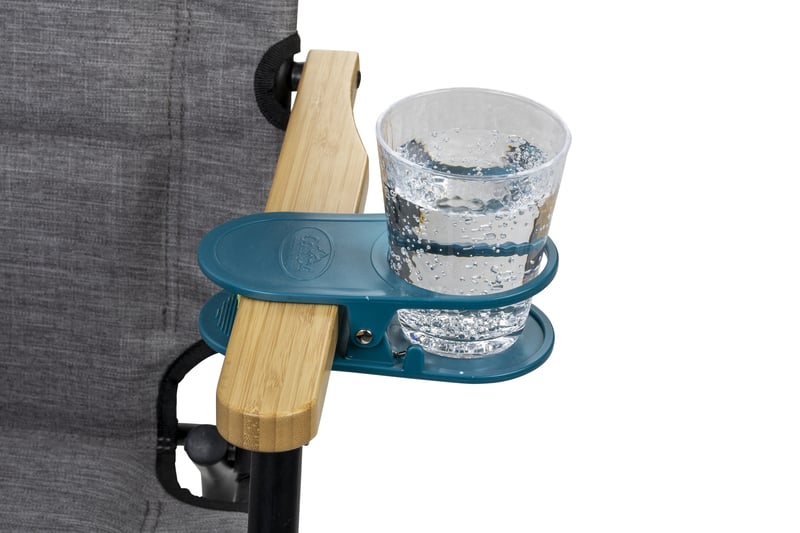 Camp4 Tisch-Glas- und Getränkehalter mit Clip, petrol