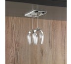 Stielglashalter 2er Set, lichtgrau, für 2-3 Gläser bis Ã78mm