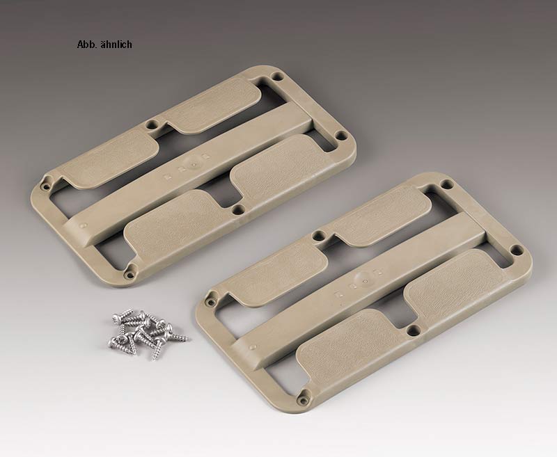 Stielglashalter 2er Set, lichtgrau für 2 Gläser bis Ã 86 mm