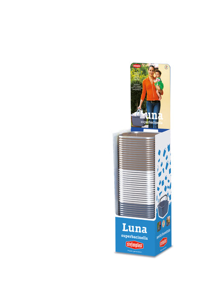 Display mit 30 Eimern (je 18,5 Ltr. 40x40x23cm farblich sortiert)