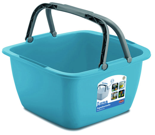 STEFA Eimer 18,5 Liter, 40x40x23cm. Farblich sortiert: weiß, türkis, lime green