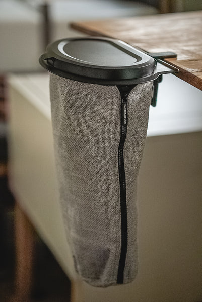 Flextrash Mülleimer, 9 Liter, grau