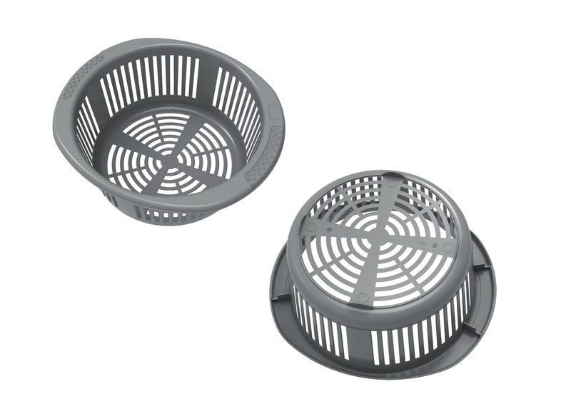 Eimer Set bestehend aus Eimer 15l, Korbeinsatz u. Deckel, lime+schwarz