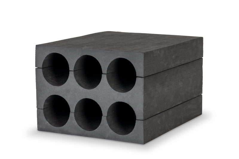 Flaschenhalter, für 6 Flaschen, Material: EVA, schwarz