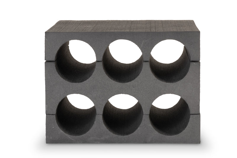 Flaschenhalter, für 6 Flaschen, Material: EVA, schwarz