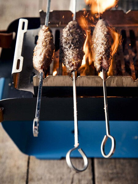 Tischgrill mit 2 Grillhöhen