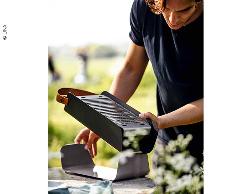 Tischgrill mit 2 Grillhöhen