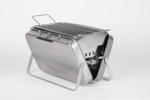 HOLID Edelstahl Holzkohle-Koffergrill