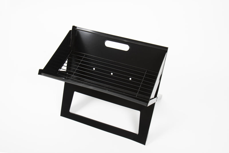 Faltbarer Holzkohlegrill in schwarz