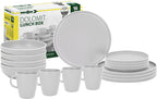 Brunner Melamin Geschirr-Set DOLOMIT WHITE 16-tlg, für 4 Pers.