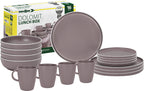 Brunner Melamin Geschirr-Set DOLOMIT ROSE 16-tlg, für 4 Pers.