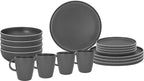 Brunner Melamin Geschirr-Set DOLOMIT GREY 16-tlg, für 4 Pers.