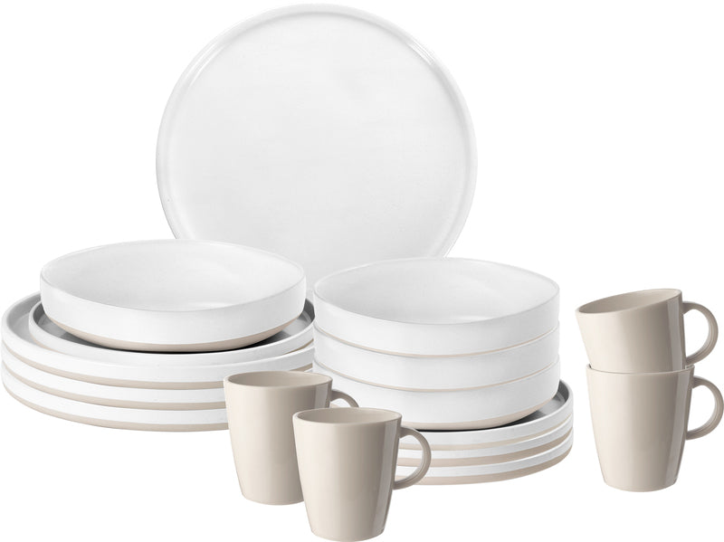 Brunner Melamin Geschirr-Set ODETTE 16-tlg, für 4 Pers.