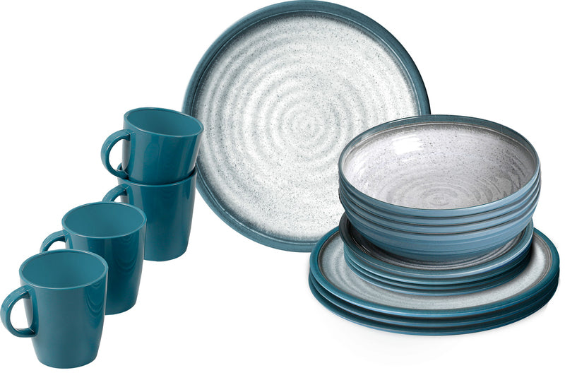 Brunner Melamin Geschirr-Set TUSCANY 16-tlg, für 4 Pers.