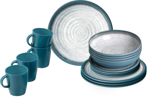 Brunner Melamin-Geschirr-Set Tuscany - 16-teilig - Für 4 Personen