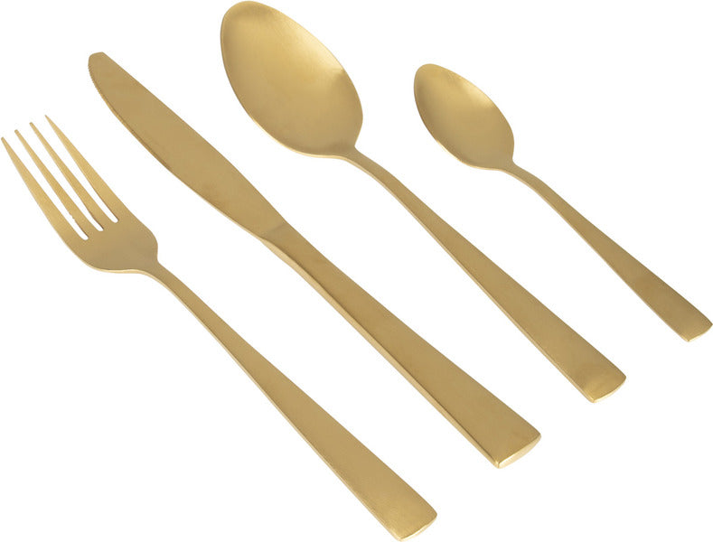 GIMEX LINEA LINE SETS - Besteck Gold rvs 16-teilig