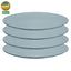 Koziol Flacher Teller CLUB 26cm, flower blue, 4er-Set