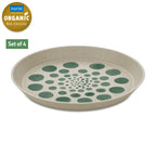 Kleiner Teller Monstera, 4er-Set, 20,5cm Durchmesser