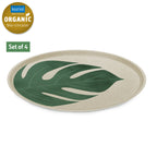 GroÃer Teller Monstera, 4er-Set, 25,5cm Durchmesser