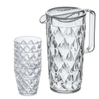 Koziol Kanne 1,6L mit 4 Gläsern Ã 250ml