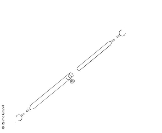 Piper Spannstange Aluminium ø28/25 x 1/1,2 mm, Länge 0,80 - 1,20 m