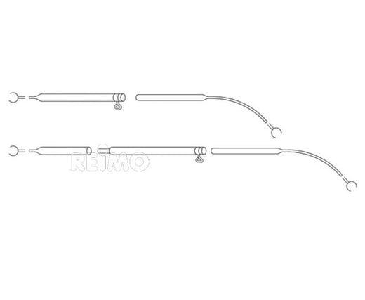 Piper Spannstange/Dachauflagenstange Stahl 210-255cm, 3-teilig