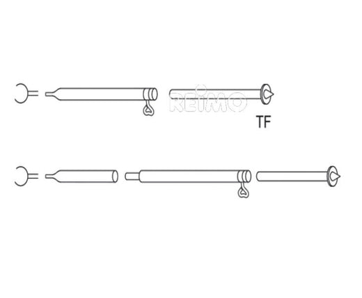 Piper Sturmstange Alu mit Bodenspitze 1,2mm