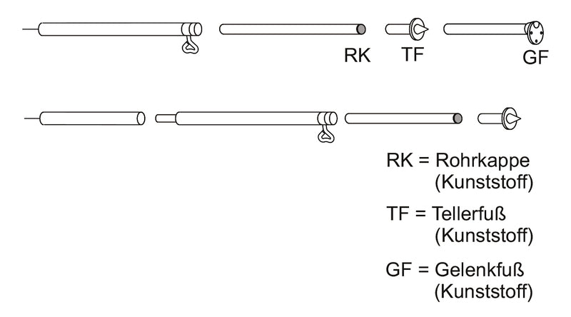 Piper Aufstellstg.Stahl1,65-2,5