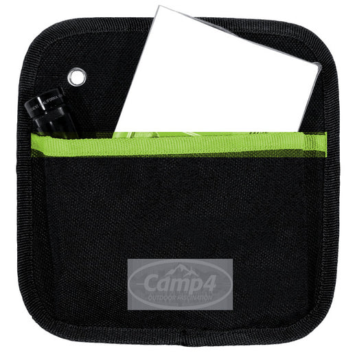 Camp4 Utensilo Tessa 1, mit 1 Tasche, Schwarz/Lime, B20xH20cm, Ösenbefestigung