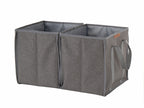 Faltbox HOLIDAY TRAVEL grau-meliert,B50xH30xT30cm, 2 Boxen mit Griff