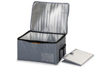 Faltbox HOLIDAY TRAVEL COOL S, grau-meliert, B40xT31xH23cm, Einlegebod