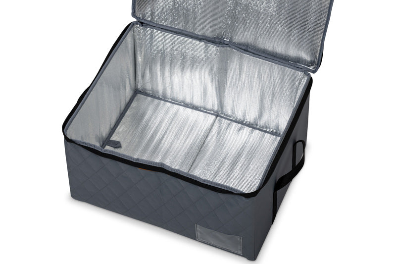 Faltbox HOLIDAY TRAVEL COOL M, grau-meliert, B50xT40xH28cm, Einlegebod