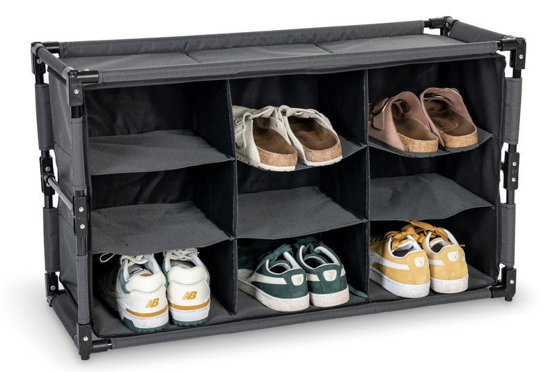 Schuhschrank 9 Fächer B84xT30xH13/51cm, dunkelgrau