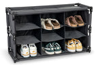 Schuhschrank 9 Fächer B84xT30xH13/51cm, dunkelgrau
